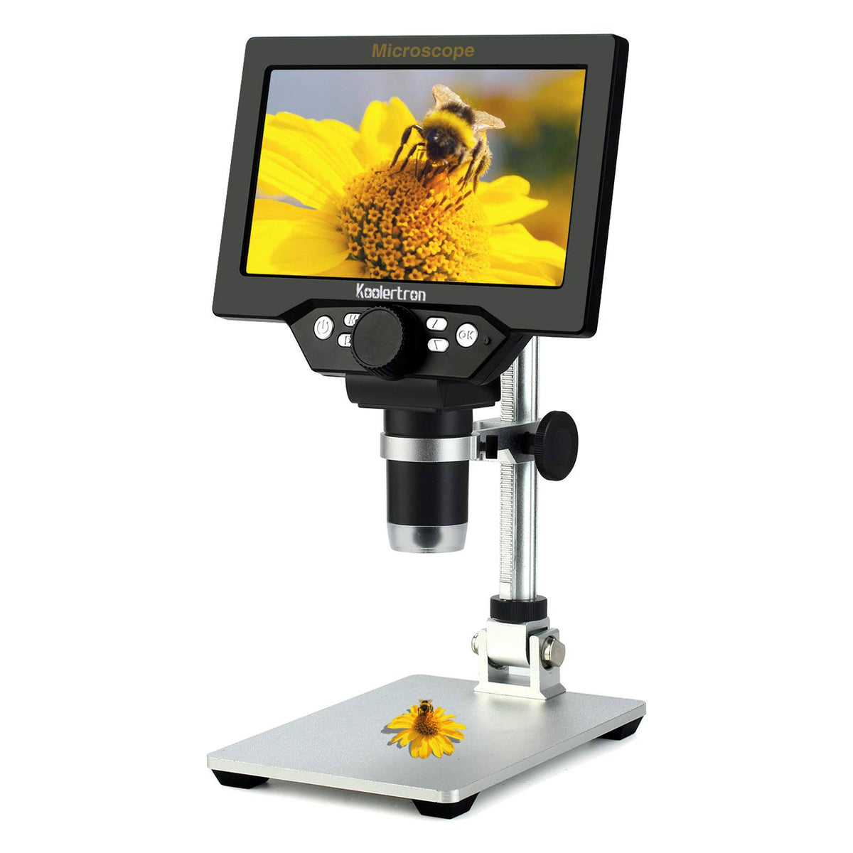 7 inch LCD Digital USB Microscope 12mp 1-1200x Magnification Handheld C3361
