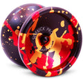 Black Red Gold Splashes Professional Aluminum YoYo G1967