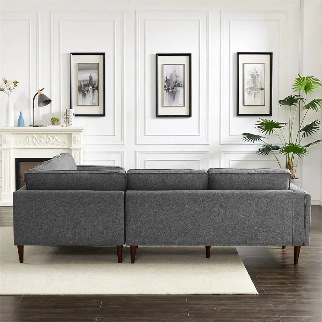 Dark Gray Fabric Corner Sofa E250555