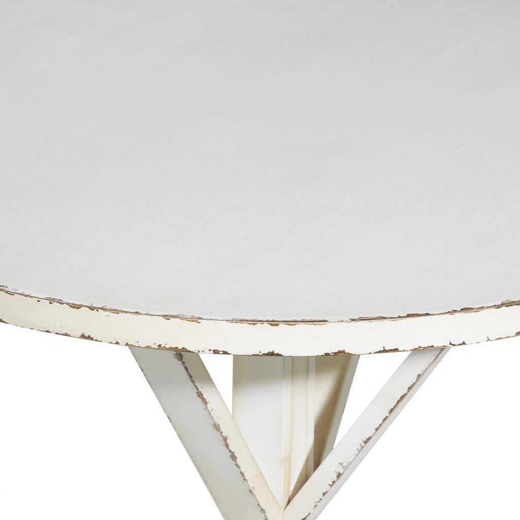 White Wood Accent Table U968