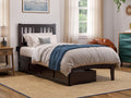Twin XL Wood Platform Bed Frame with Set of 2 Storage Drawers A45274