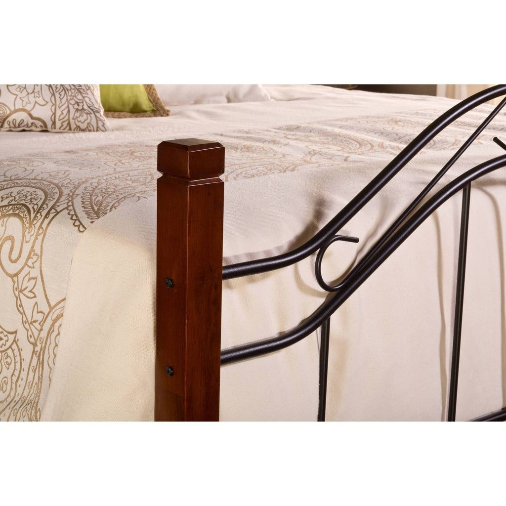 Queen Bed Set with Rails S94028