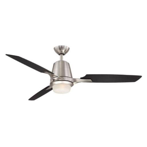 Brushed Nickel Ceiling Fan with Light T70464