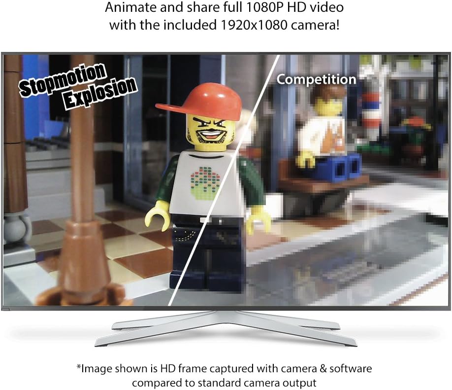 Stop Motion Animation Kit with Full HD 1080P Camera, Animation Software & Book Z3741