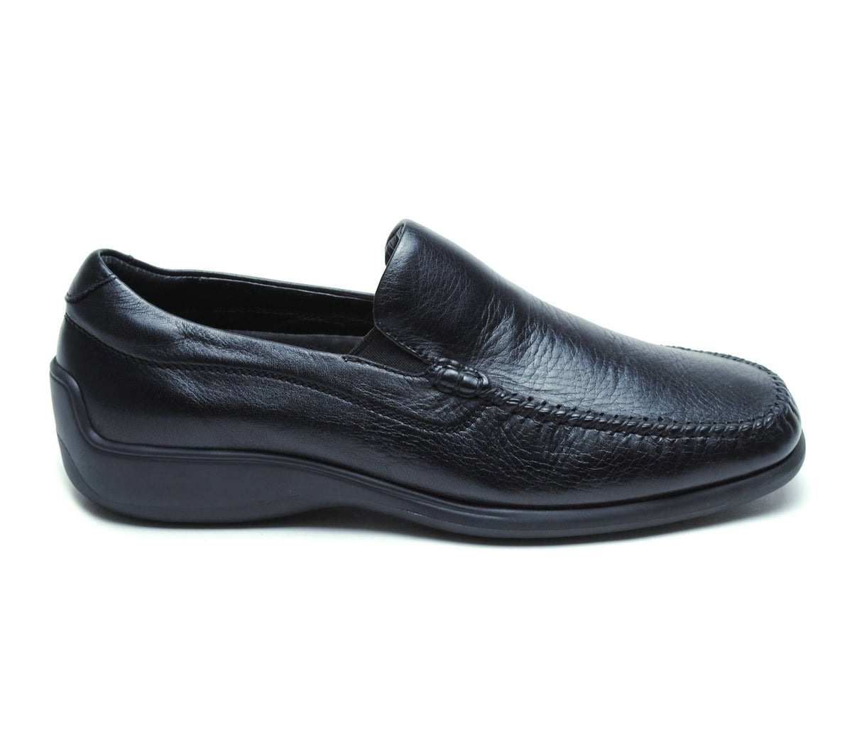 Black Waxed Leather Shoes C149