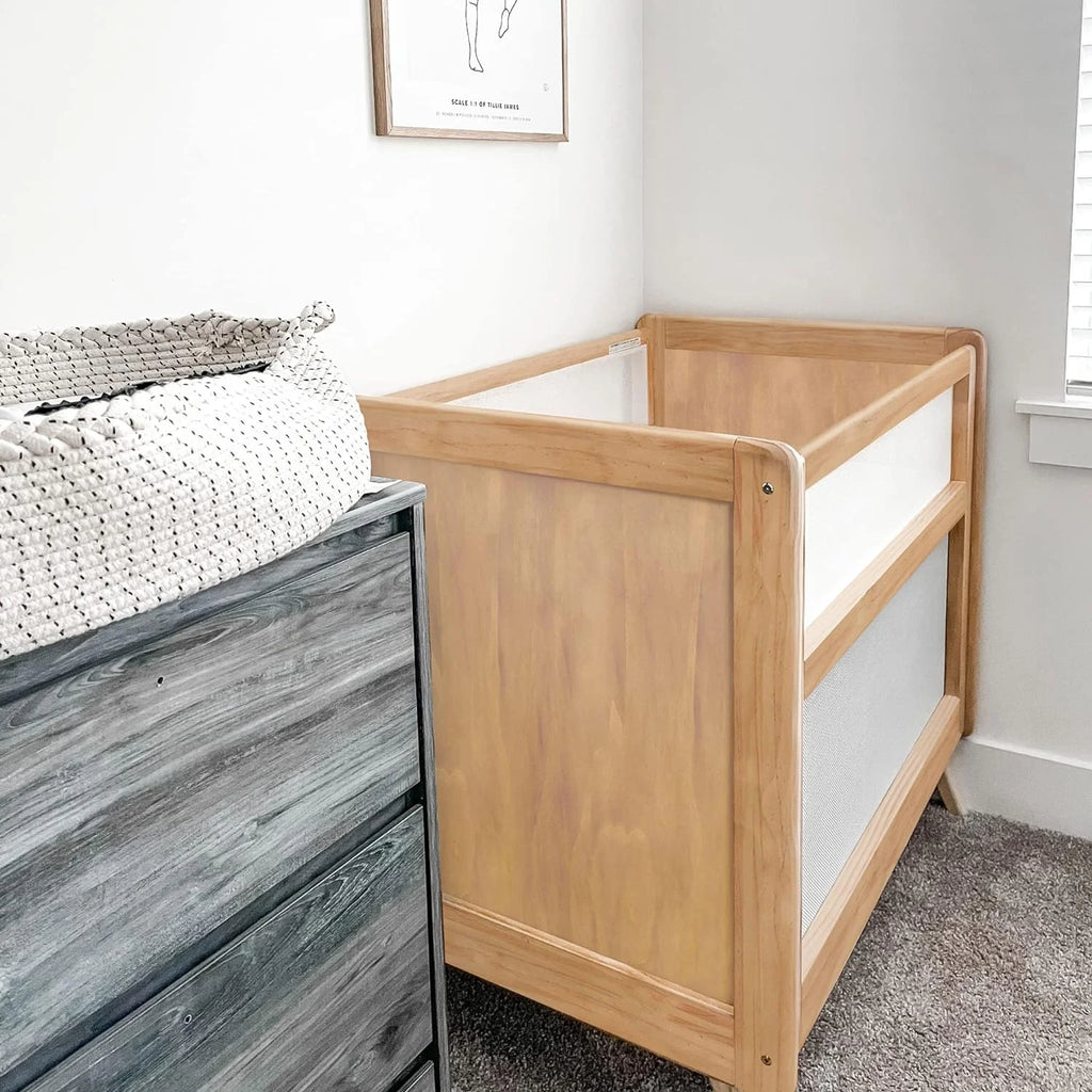 2-in-1 Mini Crib with Mattress A66364