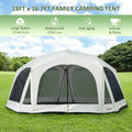 20 Person Camping Tent with 2 Doors and Screen Room M1965