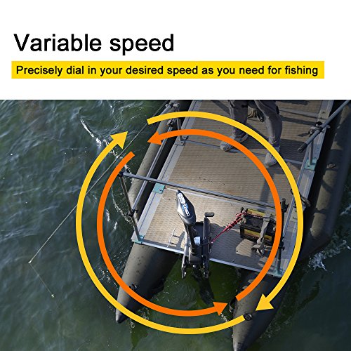 Black 12V 55LBS Bow Mount 54” Trolling Motor with Remote Control L633217