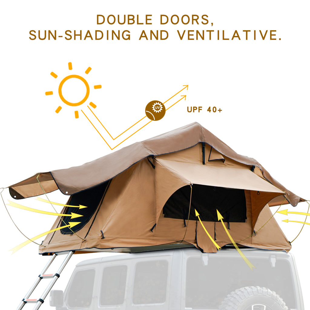 3 Person Roof Top Tent with Waterproof Lattice O9520