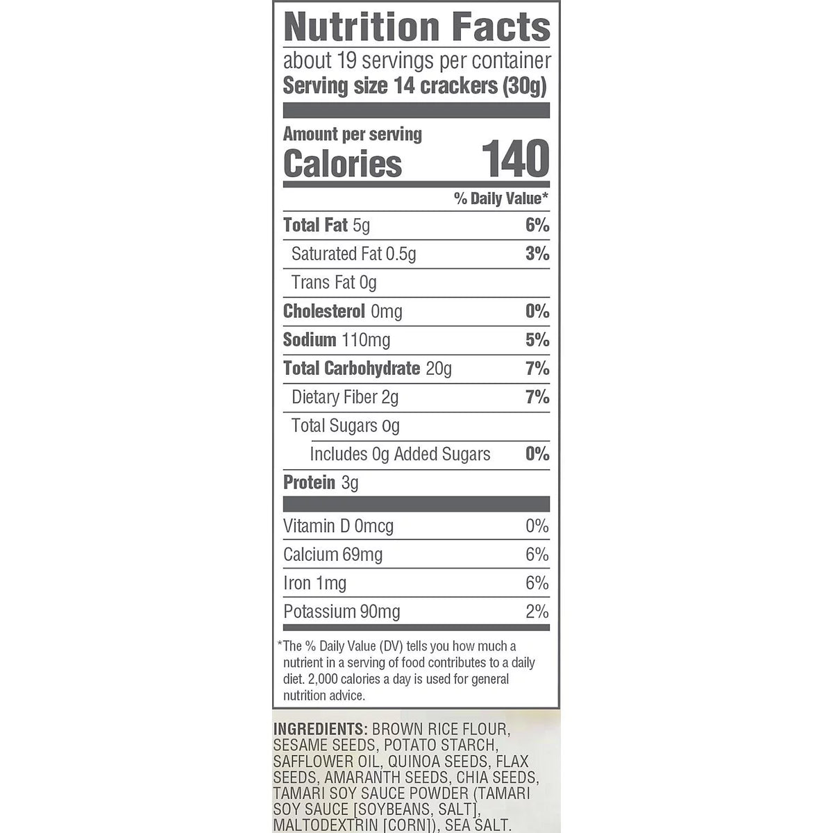 5 Seed Multi-Grain Cracker Pack of 4 I833