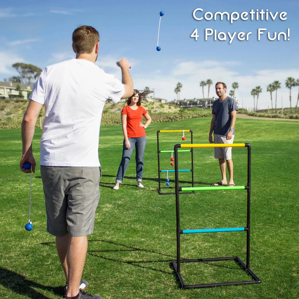 Ladder Toss Game with 6 Bolo Balls Q9198