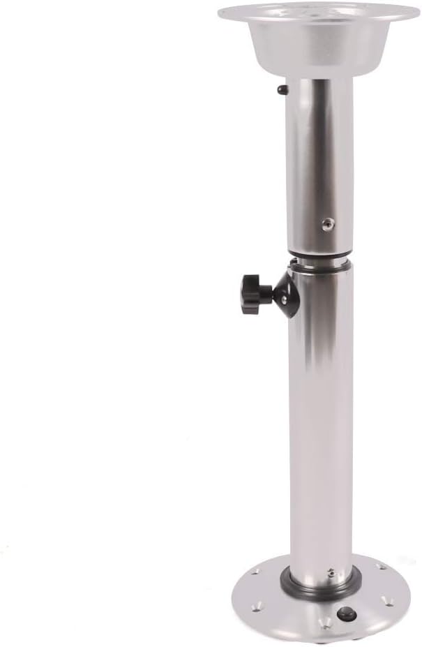 Adjustable Table Pedestal Stand 22-28 Inch Aluminum Finish Removable U271998