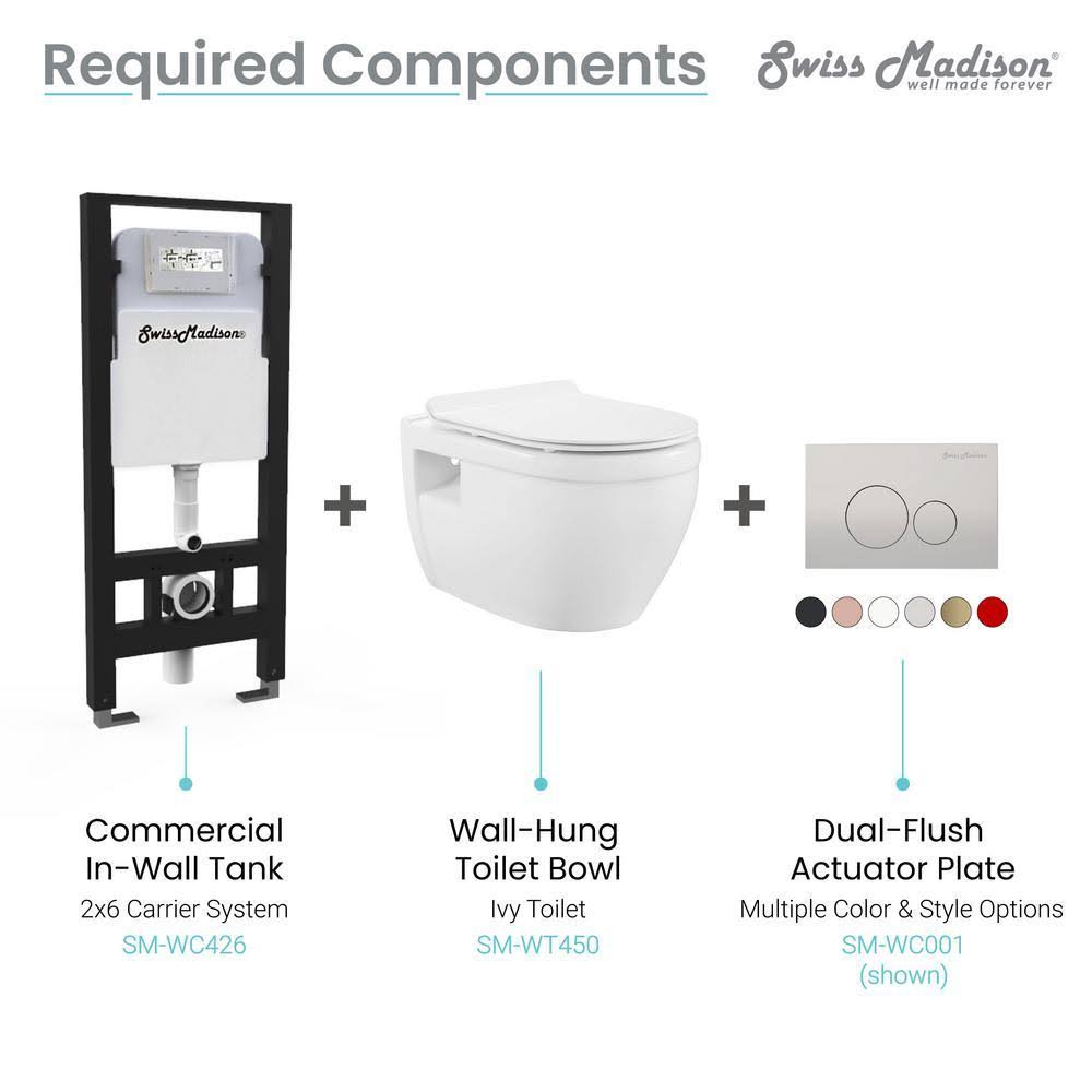 Glossy White Wall Hung Toilet T194