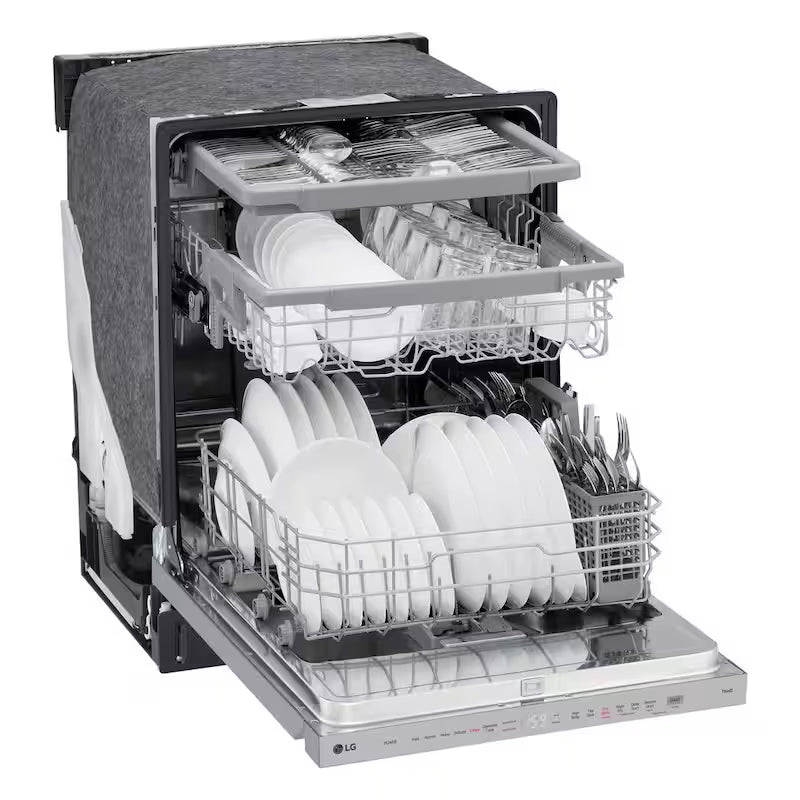24 in. Smart Wi-Fi Dishwasher with 3rd Rack, Stainless Steel E6384