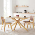 Oak Oval Wood Dining Table T997