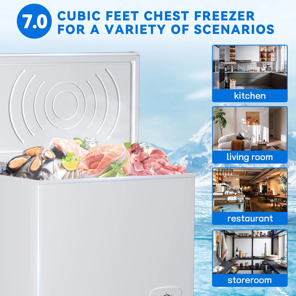 7 Cu. Ft. Chest Freezer with Removable Basket N117