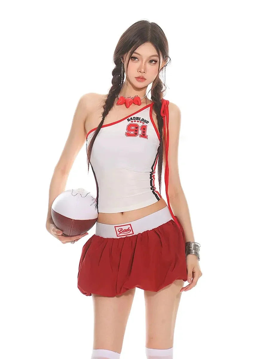 Red Bubble Skirt I567903