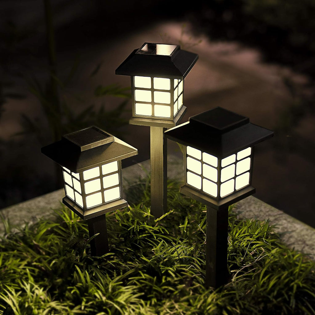 12 Pack Solar Path Lights Warm White W6514