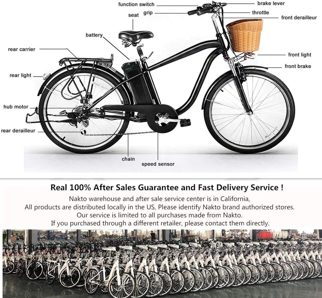 26 Adult Electric Bicycle with Removable 36V 10A Lithium Battery R47047