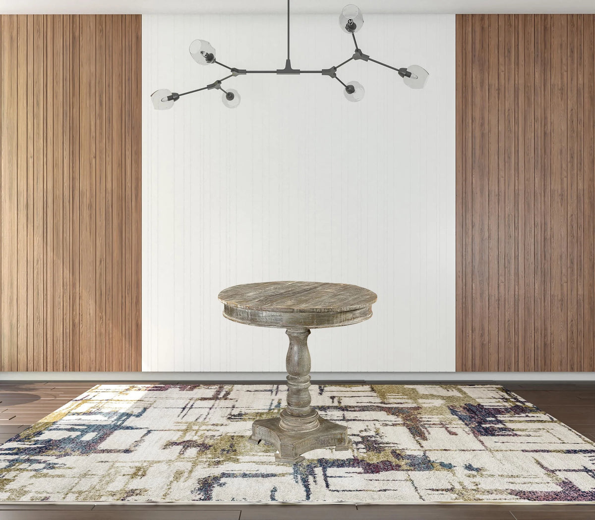 30 in. Solid Wood Round Bistro Dining Table X5867