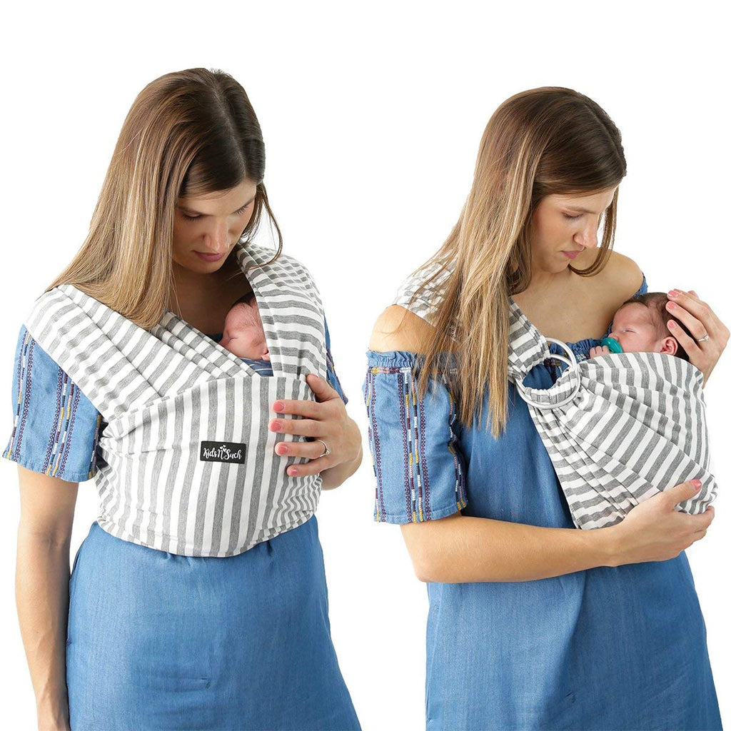 Charcoal Gray 4-in-1 Baby Wrap Carrier Pack of 2 Z18930