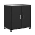 Black Laminated 2-Door Base Cabinet L460