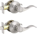5 Pack Brushed Nickel Passage Door Levers P643