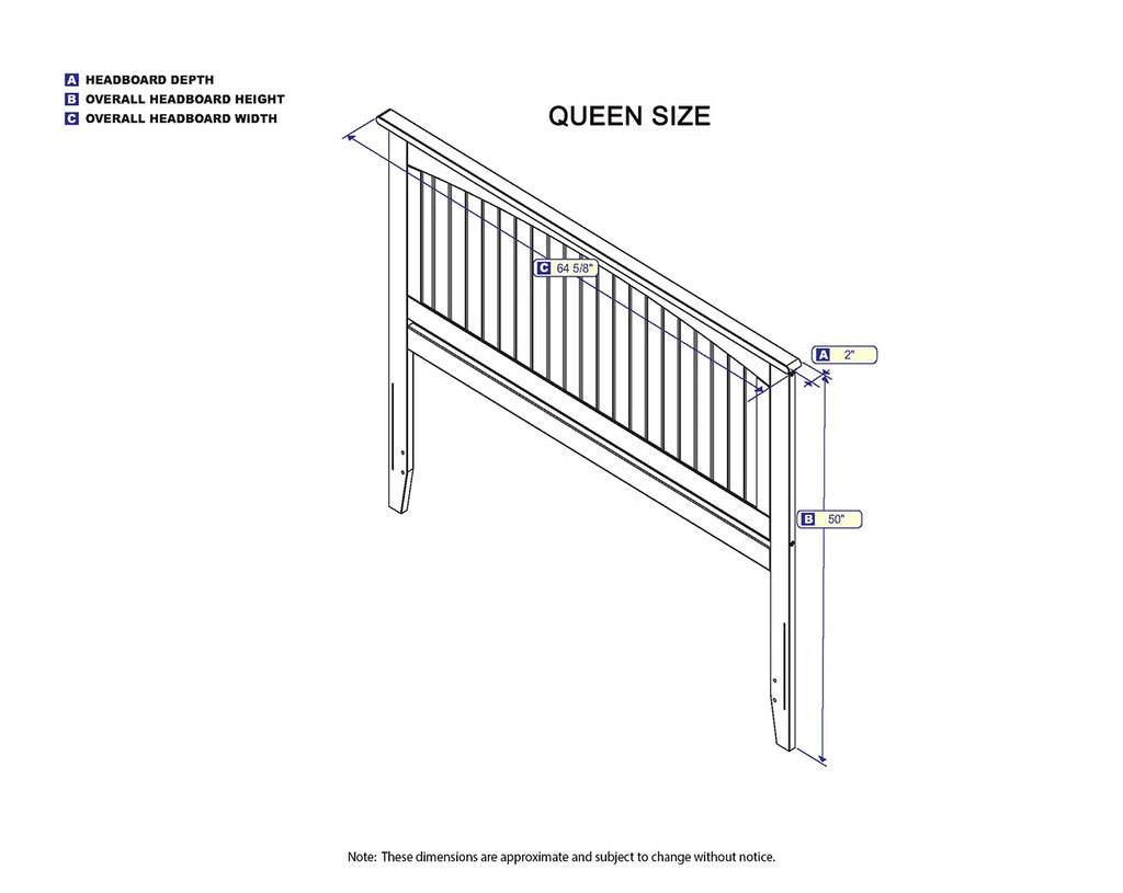 Queen Size Solid Wood Headboard Z65484