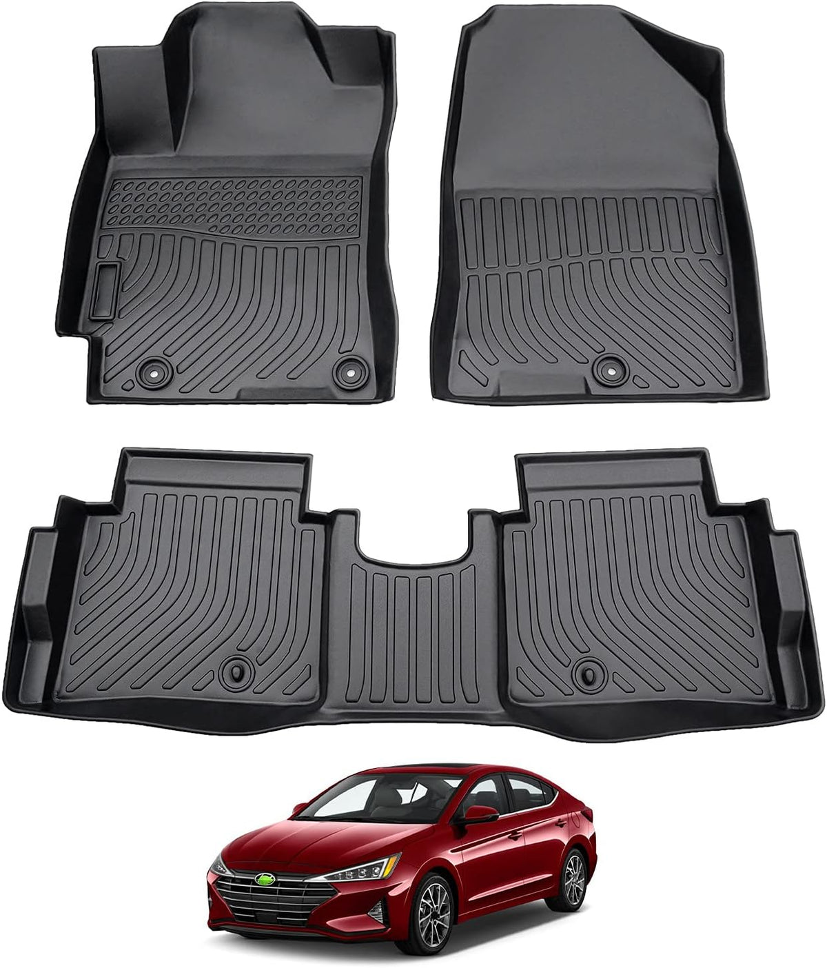 All Weather 2 Row Floor Liners F2819