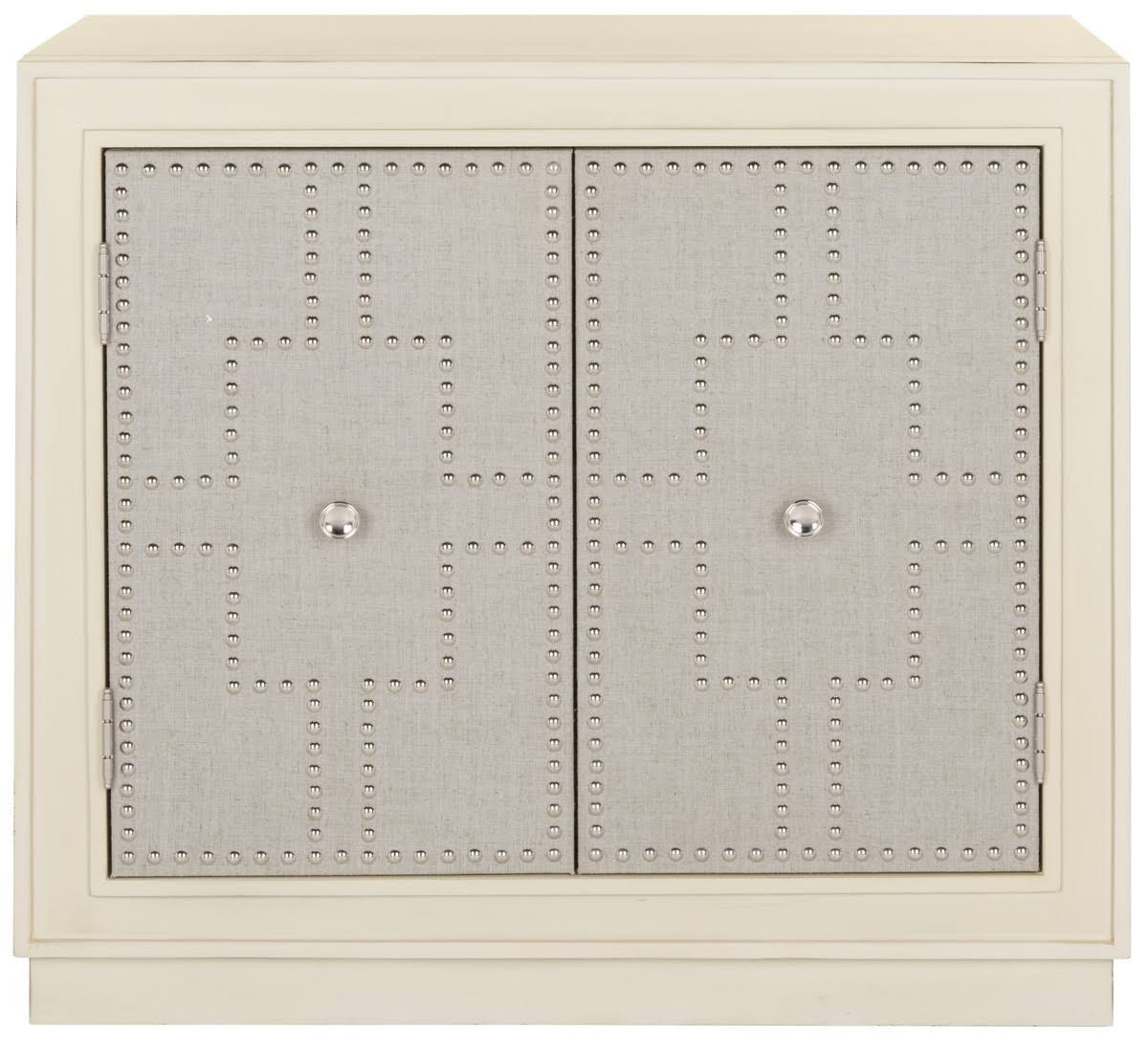 Antique Beige 2-Door Chest F2711