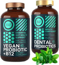 Vegan Probiotic Plus B12 and Oral Probiotic Mint Enhanced Probiotic Bundle R874