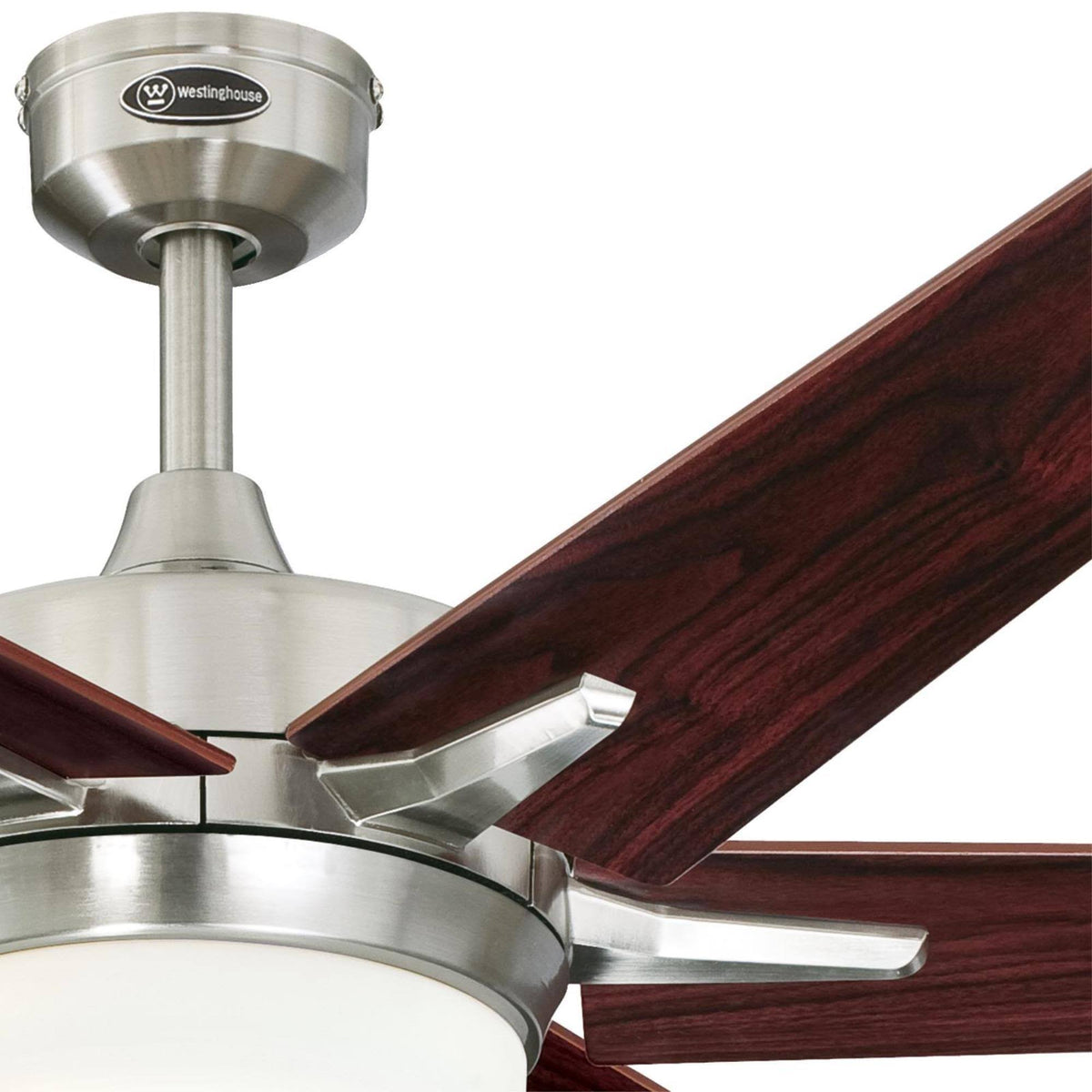 Brushed Nickel Ceiling Fan with Light Kit T89723