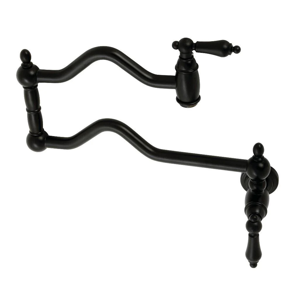 Two-Handle Pot Filler In Matte Black A59296