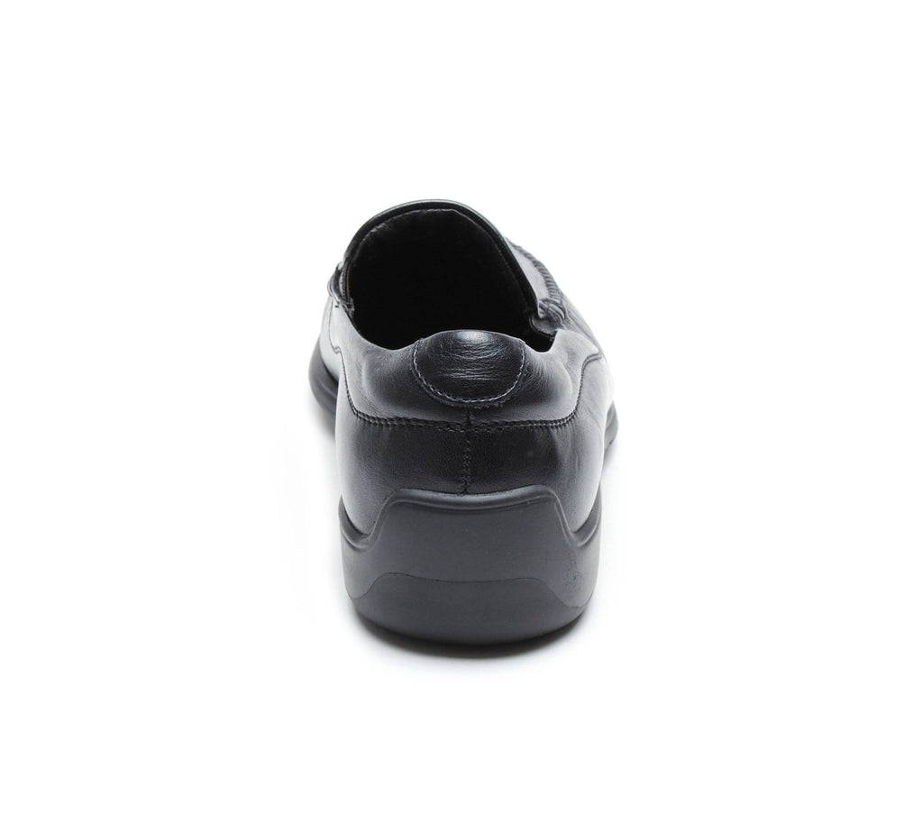 Black Waxed Leather Shoes C149