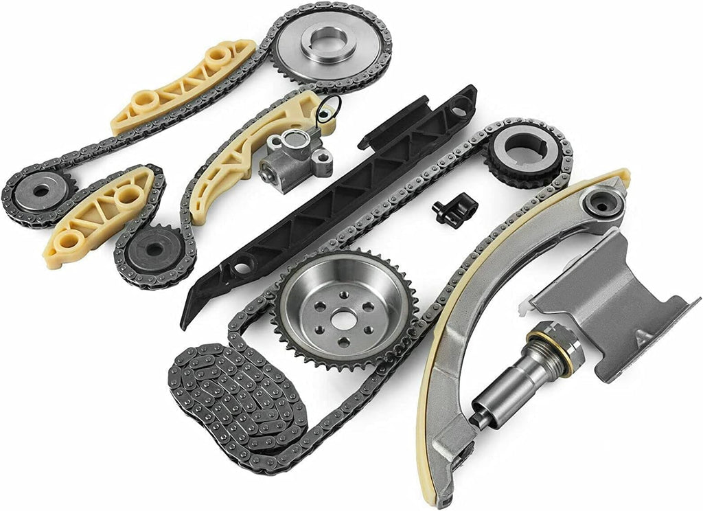 Timing Chain Kit with Tensioner Guide Rail Crank Sprocket H37162