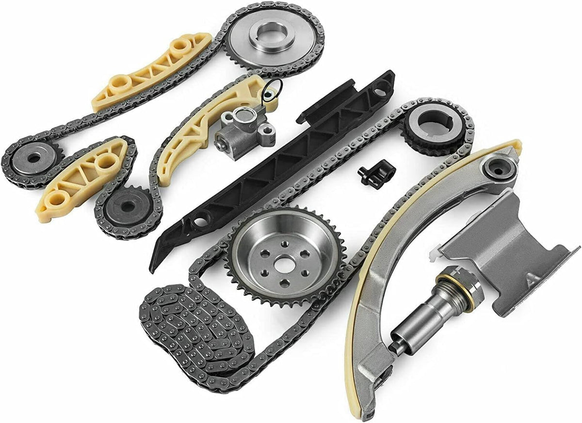 Timing Chain Kit with Tensioner Guide Rail Crank Sprocket H37162