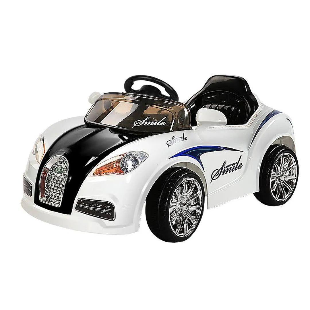 Black & White Kids Ride on Car B4580