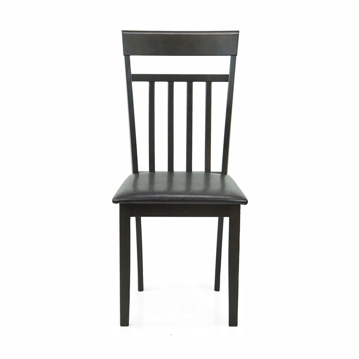 Espresso Rectangular Dining Table and 3 Wood Chairs and Stained Bench Z8996
