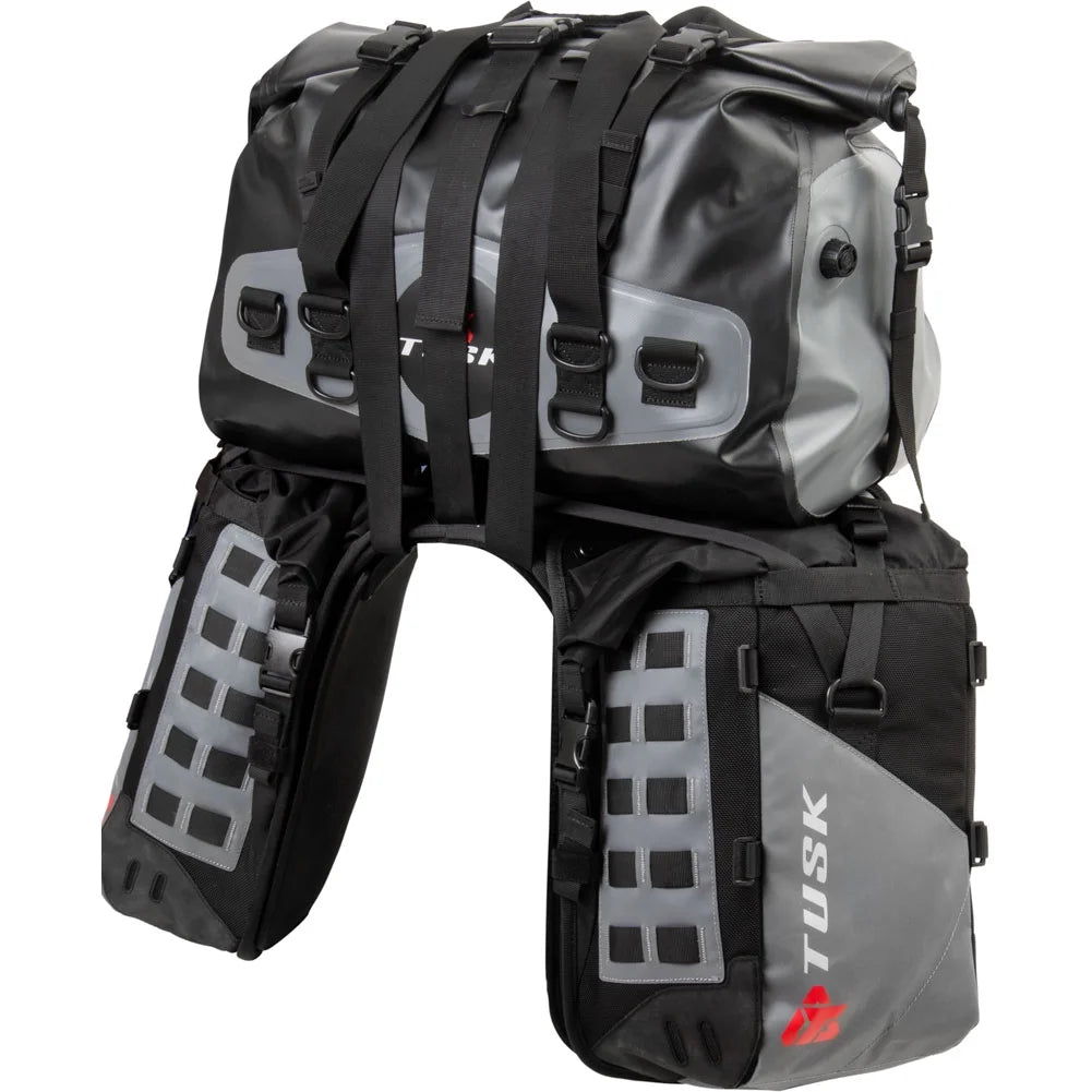 Rackless Luggage System with Medium Dry Duffel Tail Bag Standard Heat Shield P6303