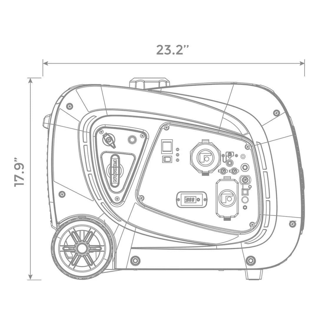 Portable 3,300 Watt Gas Generator D1788