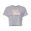Juniors Cropped Cotton Blend T-Shirt R149