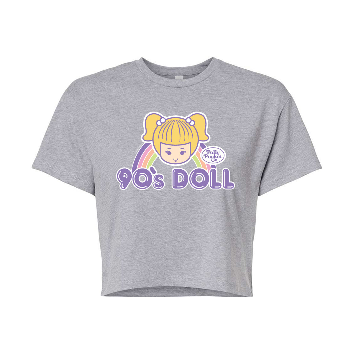 Juniors Cropped Cotton Blend T-Shirt R149