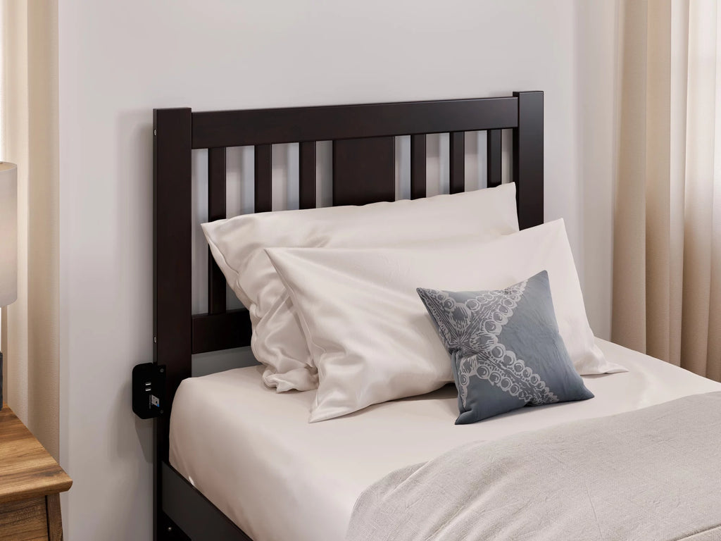 Twin XL Wood Platform Bed Frame with Set of 2 Storage Drawers A45274