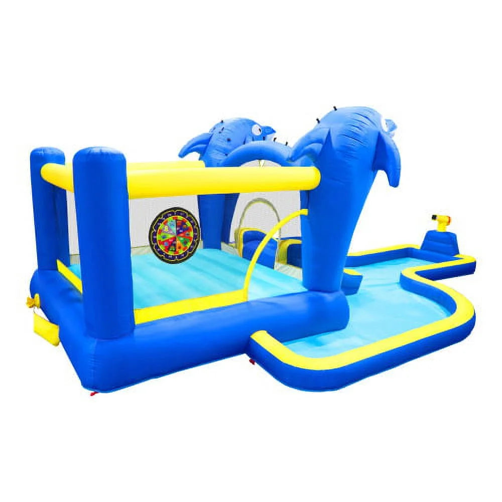 6 in1 Kids Inflatable Water Slide Park with Splash Pool R8051