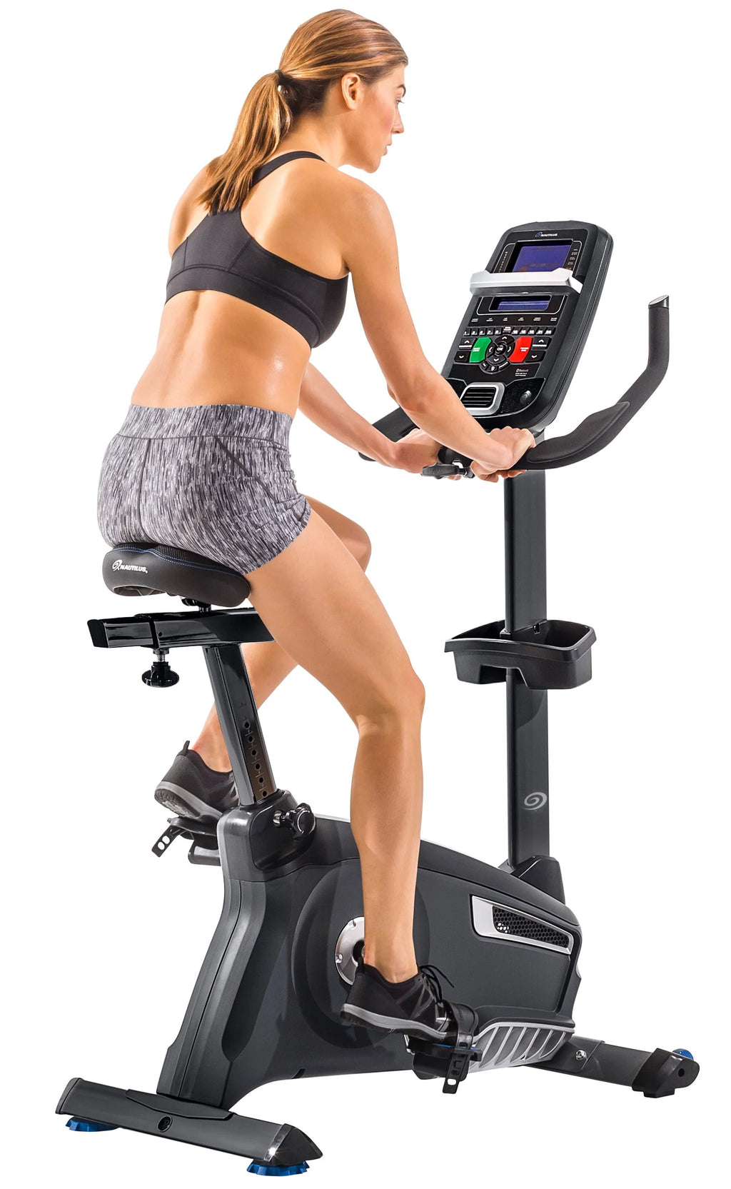 Upright Exercise Bike with Bluetooth Connectivity and 25 Levels of Resistance J256119
