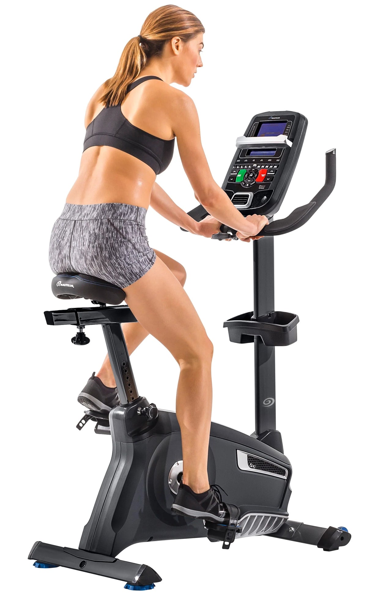 Upright Exercise Bike with Bluetooth Connectivity and 25 Levels of Resistance J256119