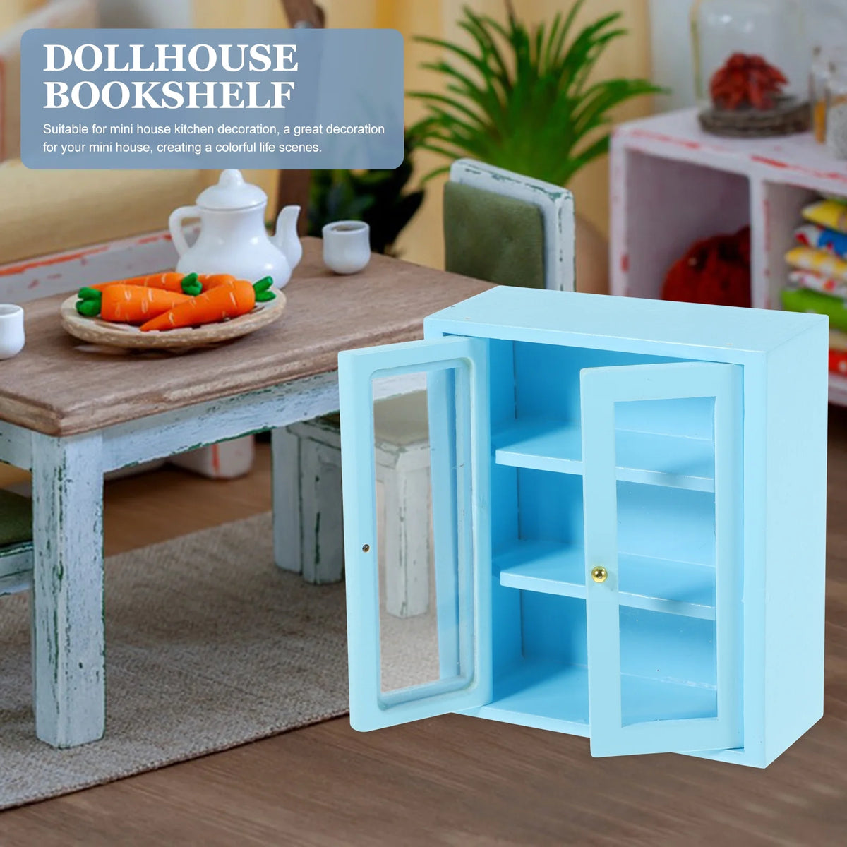 Wooden Miniature Cabinet Model Tiny House Ornament K724792
