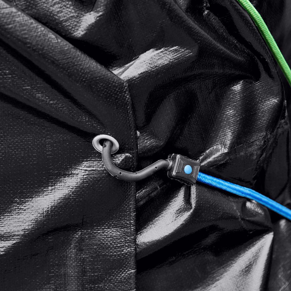 18 ft. x 24 ft. Silver and Black Weather-Resistant Tarp Q444