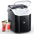 Portable Countertop Nugget Ice Maker with Handle, Black M673746