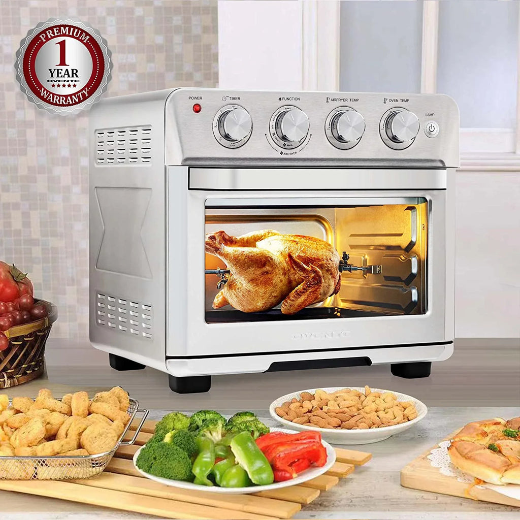 Silver Air Fryer Toaster Oven Combo V795